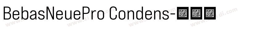 BebasNeuePro Condens字体转换